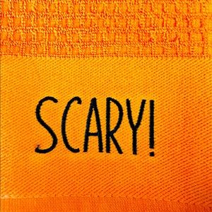 2 Halloween Farmhouse Boo! Scary! Kitchen Towels